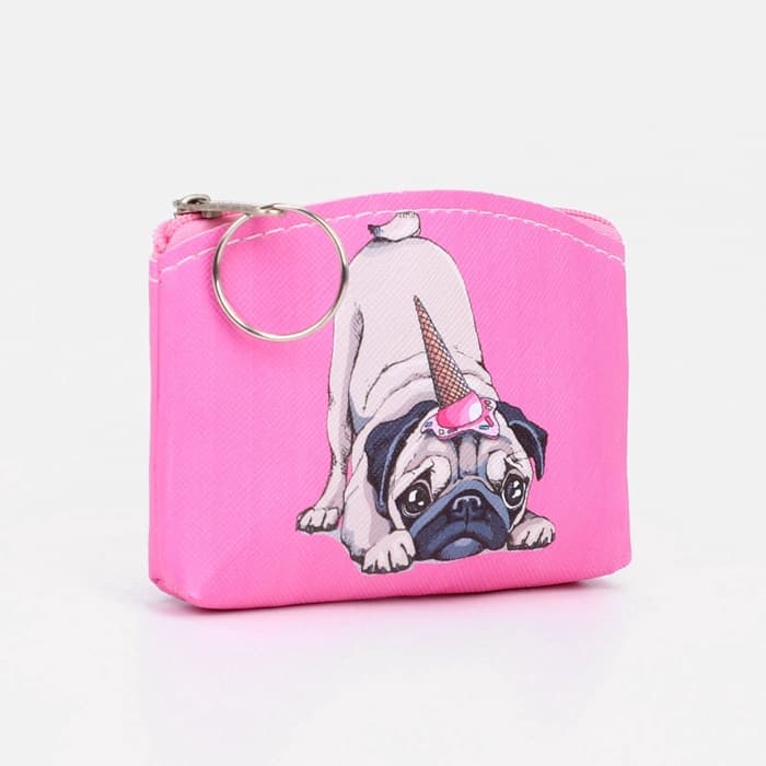 Кошелёк детский «Кошки и собаки» Выбражулька, маленький, монетница, МИКС