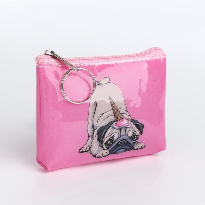 Кошелёк детский «Котики и мопсики» Выбражулька, маленький, монетница, МИКС