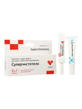Комплекс средств Суперчистотело, гель 5 мл + крем защитный 5 мл