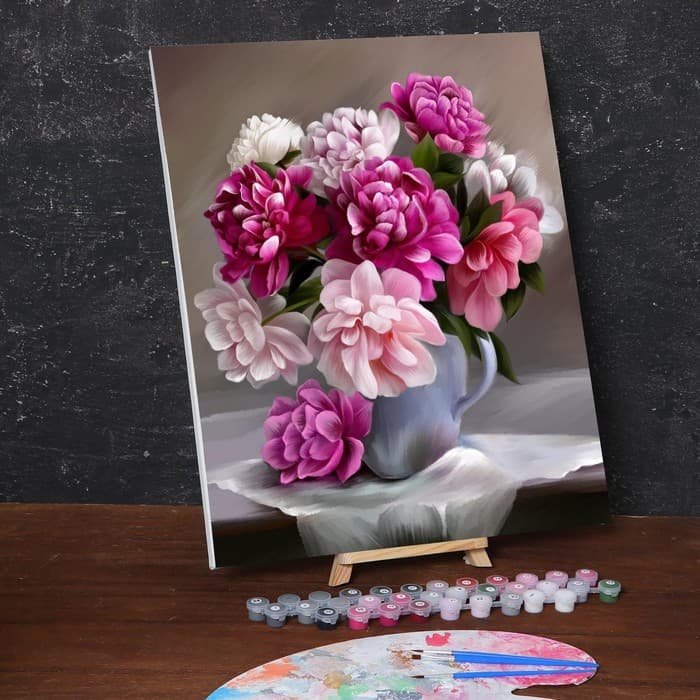 Картина по номерам на холсте с подрамником «Букет», 40×50 см