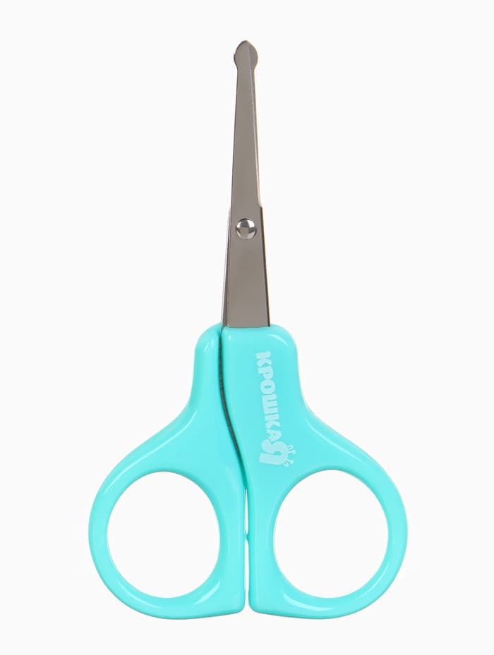 Ножницы маникюрные, детские, закругленные кончики, Крошка Я, бирюзовый