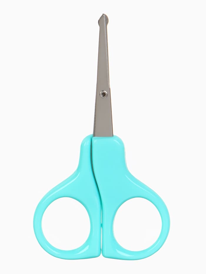 Ножницы маникюрные, детские, закругленные кончики, Крошка Я, бирюзовый
