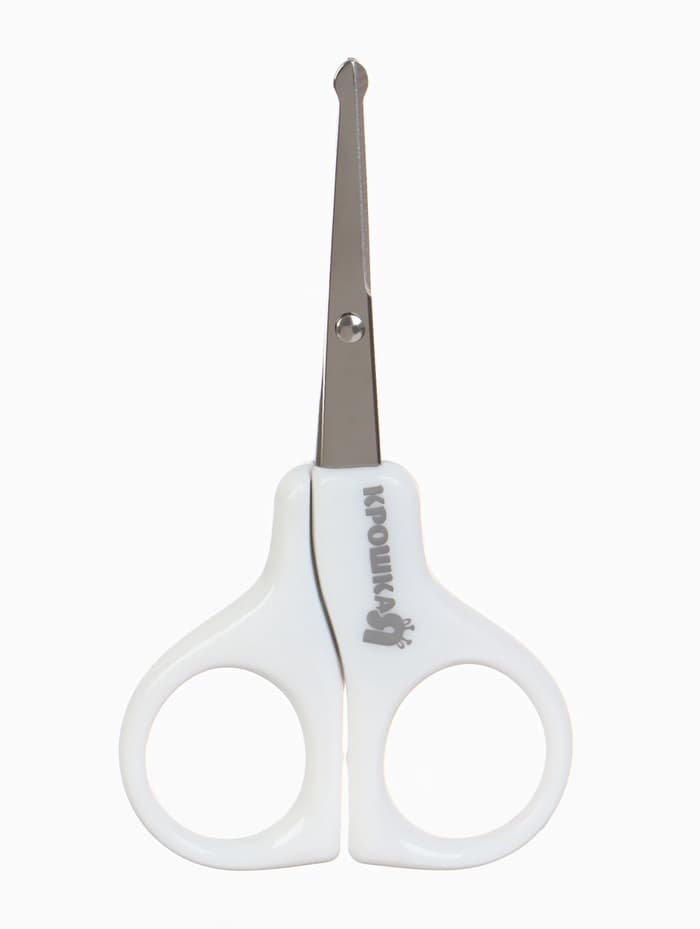 Ножницы маникюрные, детские, закругленные кончики, Крошка Я, белый