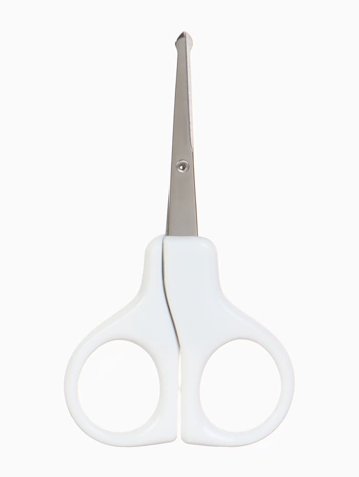 Ножницы маникюрные, детские, закругленные кончики, Крошка Я, белый