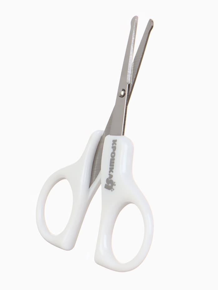 Ножницы маникюрные, детские, закругленные кончики, Крошка Я, белый