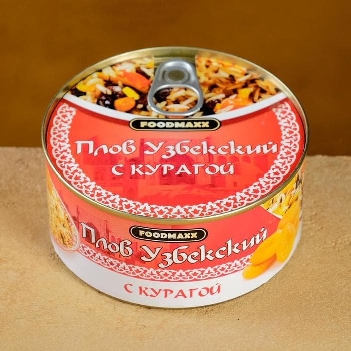 Плов узбекский «Праздничный» с курагой, 325 г, консервированный