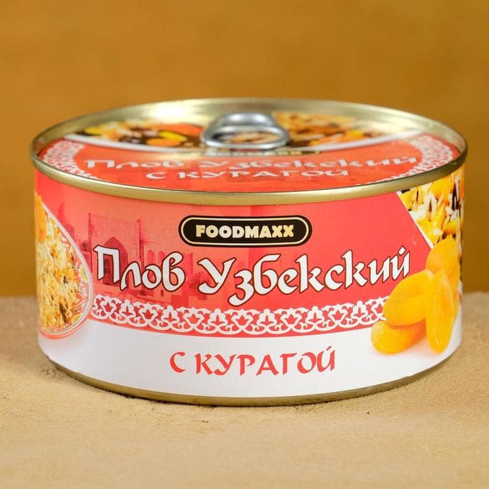 Плов узбекский «Праздничный» с курагой, 325 г, консервированный