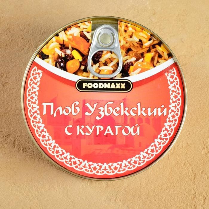 Плов узбекский «Праздничный» с курагой, 325 г, консервированный