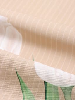 Дорожка на стол «Этель. Белые тюльпаны», 40×149 см, 100% хлопок, саржа 190 г/м², бежевая