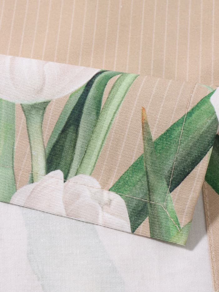 Дорожка на стол «Этель. Белые тюльпаны», 40×149 см, 100% хлопок, саржа 190 г/м², бежевая