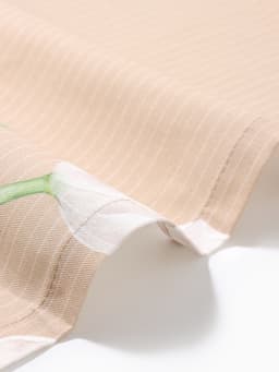 Дорожка на стол «Этель. Белые тюльпаны», 40×149 см, 100% хлопок, саржа 190 г/м², бежевая