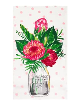 Набор кухонных полотенец «Доляна. Самой любимой», 35×60 см - 4 шт., 100% хлопок