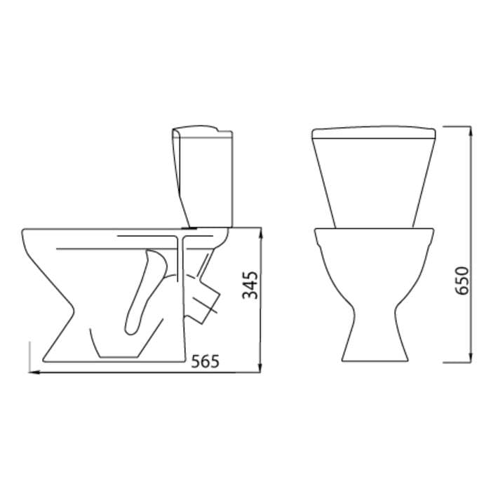Унитаз компакт ЛЗСФ «Вершок», детский, нижняя подводка, сиденье, кнопка