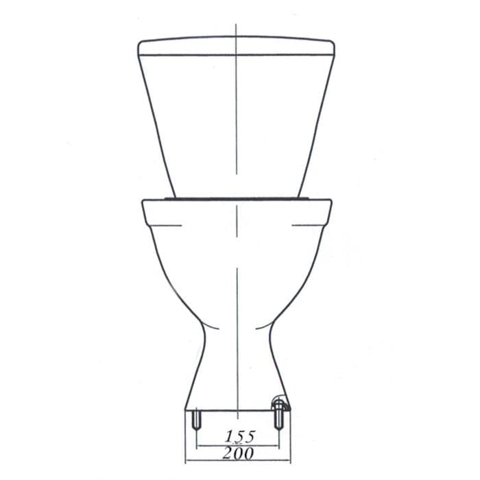Унитаз компакт ЛЗСФ «Вершок», детский, нижняя подводка, сиденье, кнопка