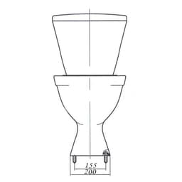 Унитаз компакт ЛЗСФ «Вершок», детский, нижняя подводка, сиденье, кнопка