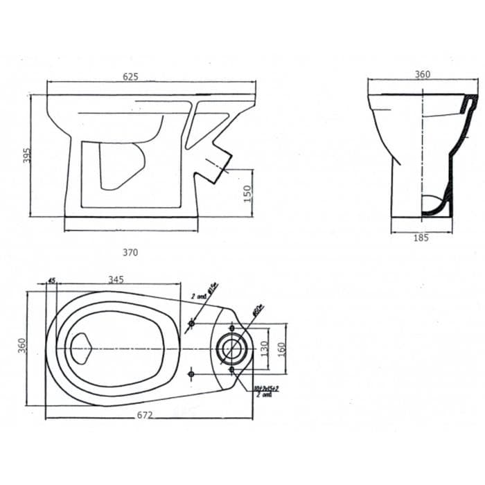 Унитаз компакт ЛЗСФ «Комфорт Стандарт», нижняя подводка, сиденье, кнопка
