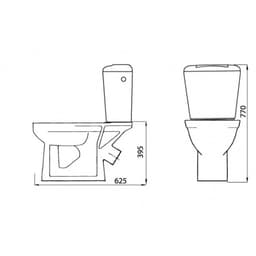 Унитаз компакт ЛЗСФ «Комфорт Стандарт», нижняя подводка, сиденье, кнопка