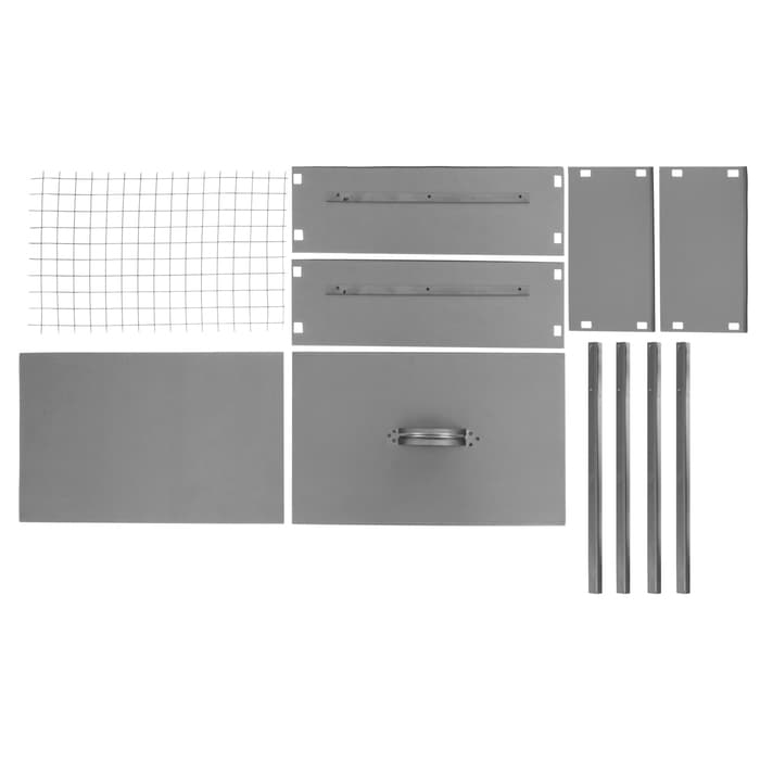 Мангал - коптильня maclay «Эконом», без шампуров, 40×25×40 см, металлический, разборный