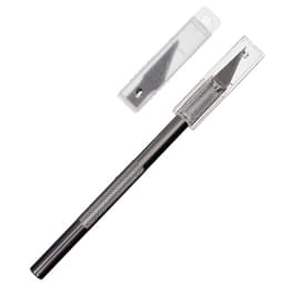 Нож канцелярский скальпель, 5 запасных лезвий, Calligrata TOP