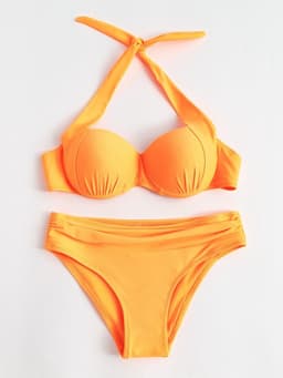 Купальник раздельный бельевой женский MINAKU Classic, размер 42, оранжевый