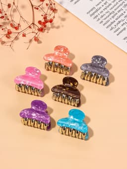 Крабик для волос «Шёлк», переливы, 4×2.5 см, МИКС