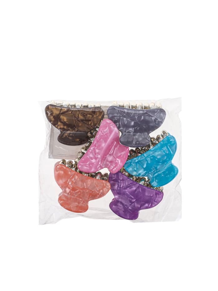 Крабик для волос «Шёлк», переливы, 4×2.5 см, МИКС