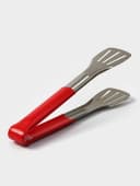 Щипцы кухонные Доляна «Яркость», 24×4.5 см, нержавеющая сталь, 201 марка стали, красные