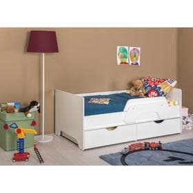 Кровать детская «Уна 11.22», 2 ящика, с бортиком, 1638×856×650 мм, цвет белый