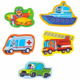 Пазлы мягкие для малышей Крошка Я «Транспорт», 5 пазлов, от 1 года