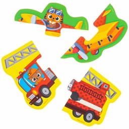 Пазлы мягкие для малышей Крошка Я «Транспорт», 5 пазлов, от 1 года