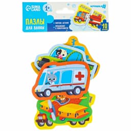 Пазлы мягкие для малышей Крошка Я «Транспорт», 5 пазлов, от 1 года