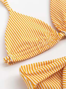 Купальник раздельный женский MINAKU Stripe, размер 50, желтый