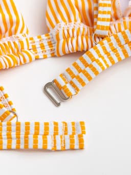 Купальник раздельный женский MINAKU Stripe, размер 50, желтый