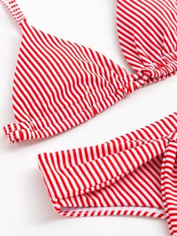 Купальник женский раздельный MINAKU «Stripe», размер 46, цвет красный