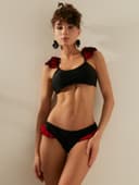 Купальник раздельный женский MINAKU Carmen, размер 44, красно-чёрный