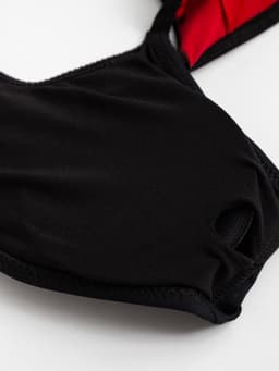 Купальник раздельный женский MINAKU Carmen, размер 48, красно-чёрный