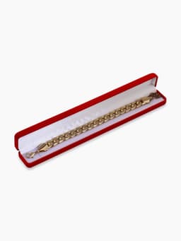 Футляр бархатный под браслет, цепочку, часы «Пенал», 23.5×3 см, красный