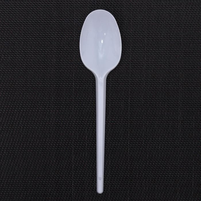 Ложки одноразовые Мистерия, набор 12 шт., пластик, 16.5 см, столовые, белые