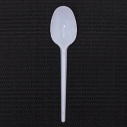 Ложки одноразовые Мистерия, набор 12 шт., пластик, 16.5 см, столовые, белые