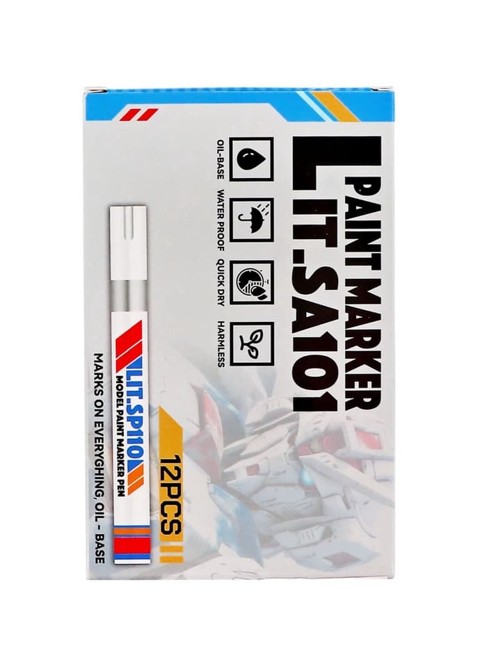 Маркер-краска Calligrata, лаковый, чёрный, узел 4 мм, ширина линии 2.5 мм