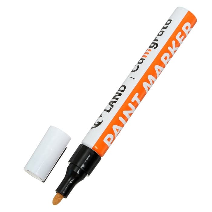 Маркер-краска Calligrata, лаковый, чёрный, узел 4 мм, ширина линии 2.5 мм