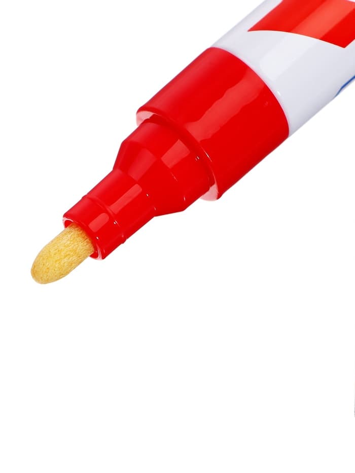 Маркер-краска, лаковый наконечник, пулевидный 4 мм, ширина линии 2.5 мм, красная, цена за 1 штуку