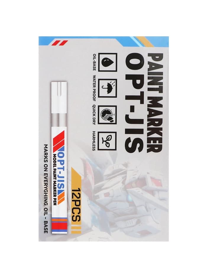 Маркер-краска, лаковый наконечник, пулевидный 4 мм, ширина линии 2.5 мм, красная, цена за 1 штуку