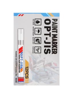 Маркер-краска, лаковый наконечник, пулевидный 4 мм, ширина линии 2.5 мм, красная, цена за 1 штуку