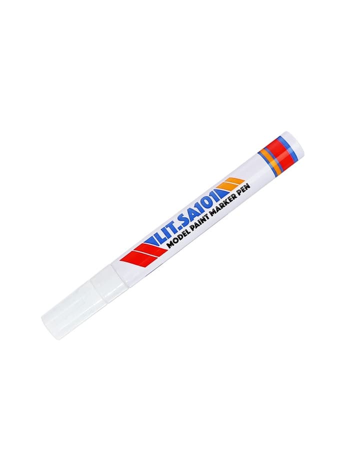 Маркер-краска Calligrata, лаковый, белый, узел 4 мм, ширина линии 2.5 мм