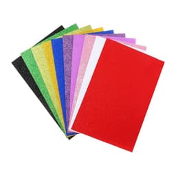 Набор «Пенка с блёстками» А4, 10 листов, 10 цветов, толщина 2 мм