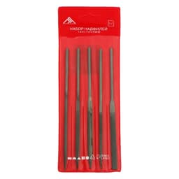 Набор надфилей ЛОМ, металлические рукоятки, 70×160×4 мм, 5 шт.