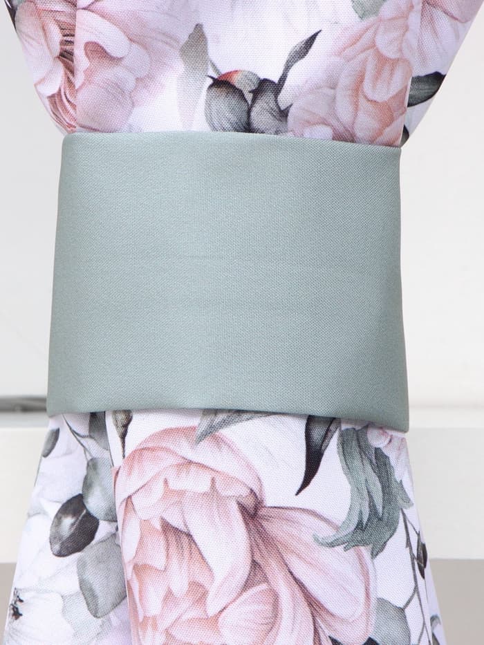 Шторы для кухни с подхватами «Этель. Пионы» 145×180 см, комплект - 2 шт.