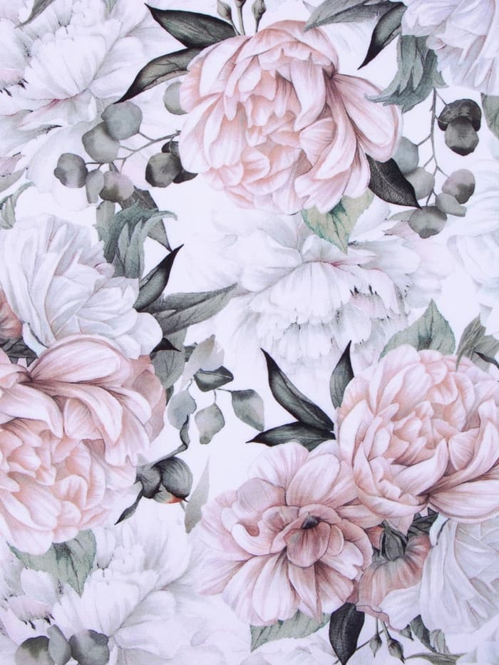 Шторы для кухни с подхватами «Этель. Пионы» 145×180 см, комплект - 2 шт.