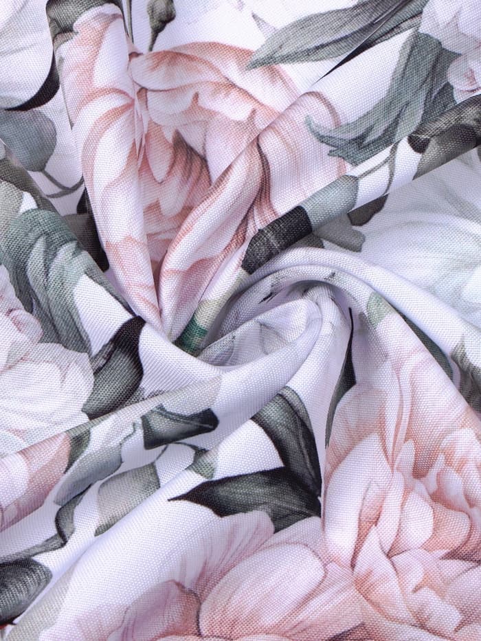 Шторы для кухни с подхватами «Этель. Пионы» 145×180 см, комплект - 2 шт.